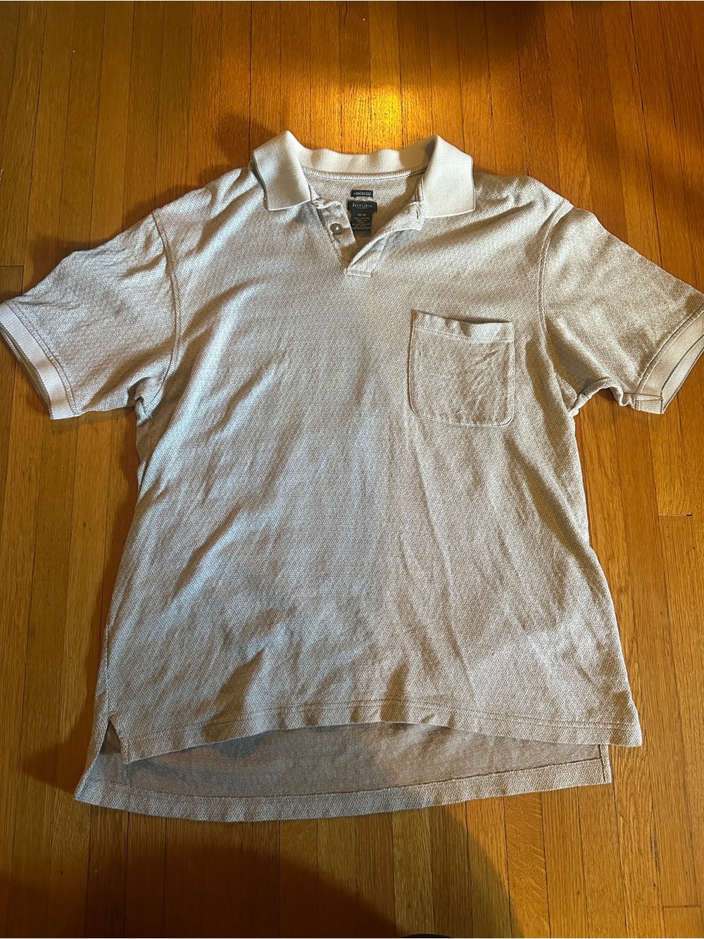 Van Heusen 100% Cotton Tan/ Beige Polo Shirt, Size M